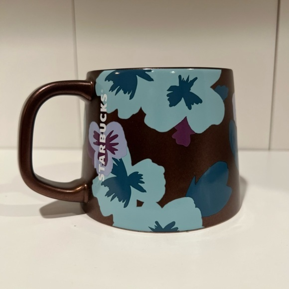 Starbucks ceramic floral‎ mug